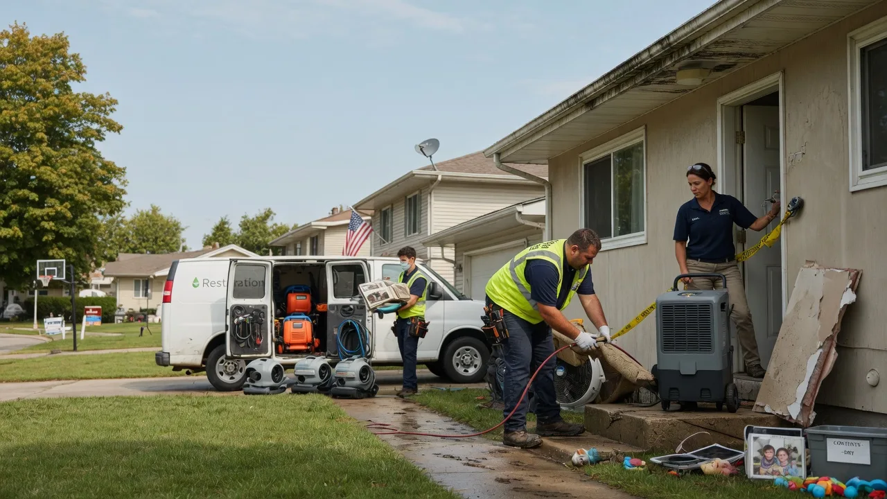 Water Damage Restoration in Larwill, IN near me